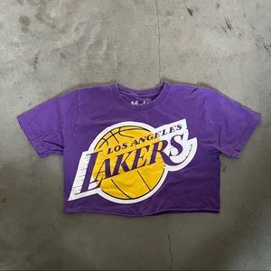 Urban Outfitters cropped Lakers shirt